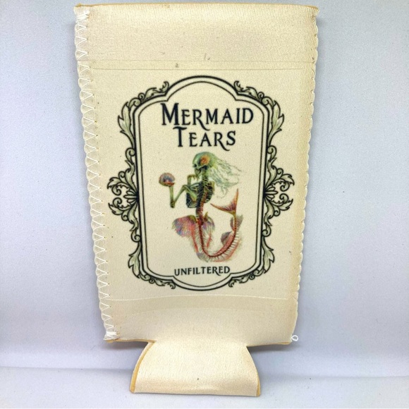 Ocean Whispers: Mermaid Tears Apothecary 12 oz. Neoprene Slim Can Cooler - Picture 2 of 3